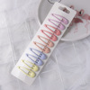 Korean version of drip spray plastic paint bb colorful water droplet clip children's hair clip candy color girl card cute while clip