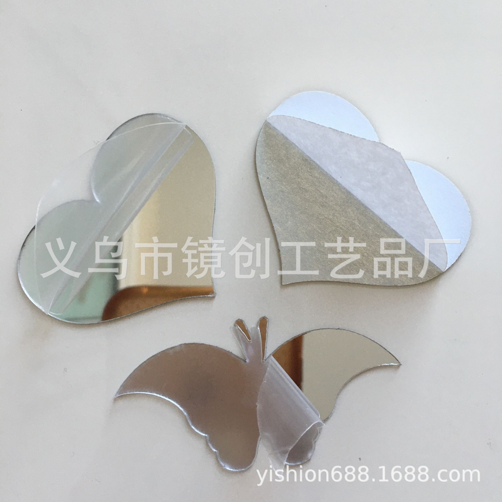 塑料镜子 带胶镜片 亚克力镜面贴 手机镜面贴 PS塑胶镜片