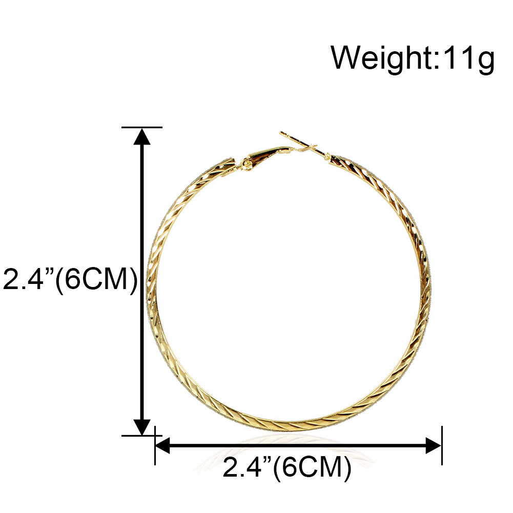 Europäische Und Amerikanische Kalte Silber Nadel Große Kreis Ohrringe Kreative Persönlichkeit Mode Temperament Ohrringe Ohrringe Weibliche F6540 display picture 1