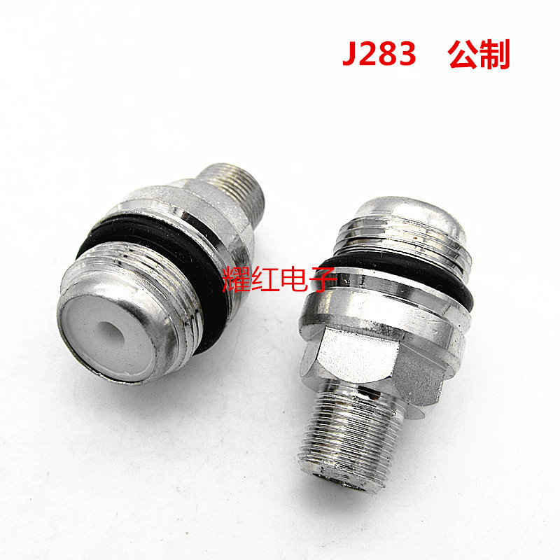 直销有线电视放大器F柱 精加工电缆接头 J283 针转F座子公制