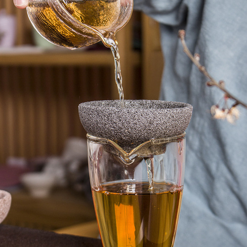 Tao Ciba non-porous filter creative tea filter household tea filter funnel ceramic tea filter tea funnel fair cup