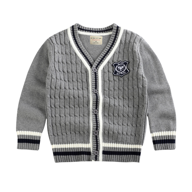 Entrega de una sola pieza padre-hijo ropa para niños suéter de los muchachos Chaqueta de punto medio y camisa para niños grandes JK uniforme escolar Chaqueta de punto para niñas