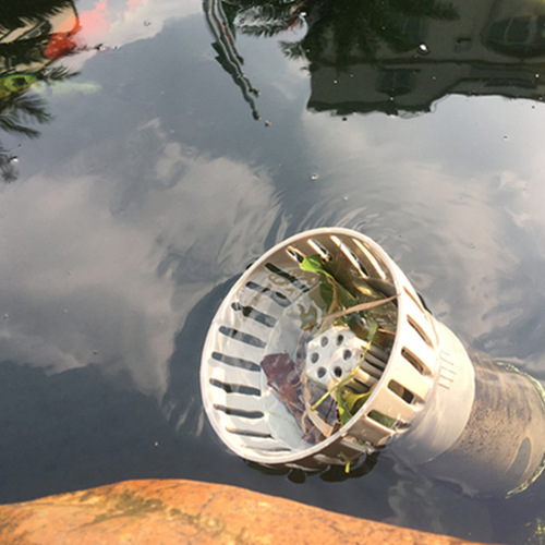 Risheng drainage outlet koi fish pond water surface skimmer pond filter equipment leaf collector mountain tree surface suction outlet