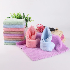 廠家直供批發毛巾珊瑚絨小方巾廚房日常用毛巾柔軟易吸水洗碗抹布