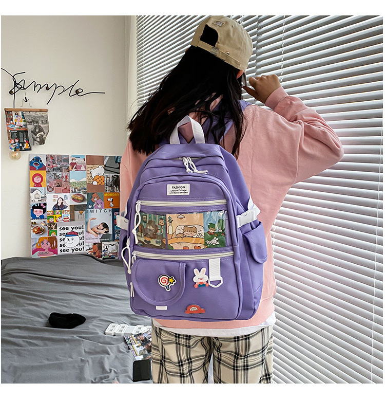 Cute Transparent Funny Soft Backpack display picture 11