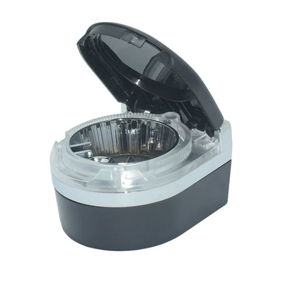 Car ashtray LED lights multi-purpose instrument panel - black-shunwei-car-ashtray