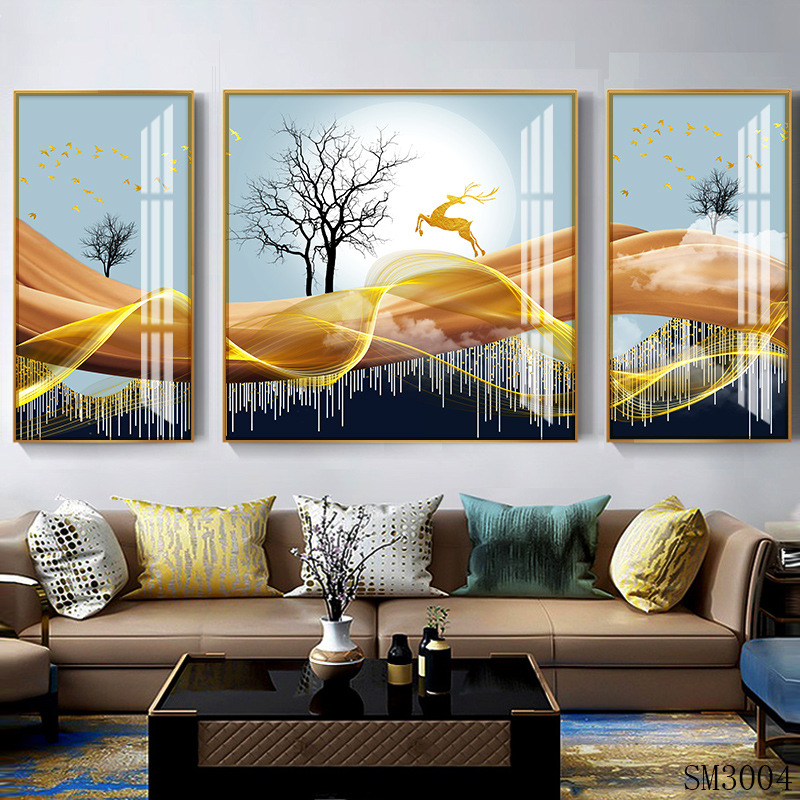 廠家批發現代簡約公寓酒店臥室抽象床頭裝飾畫 有框背景牆裝飾畫