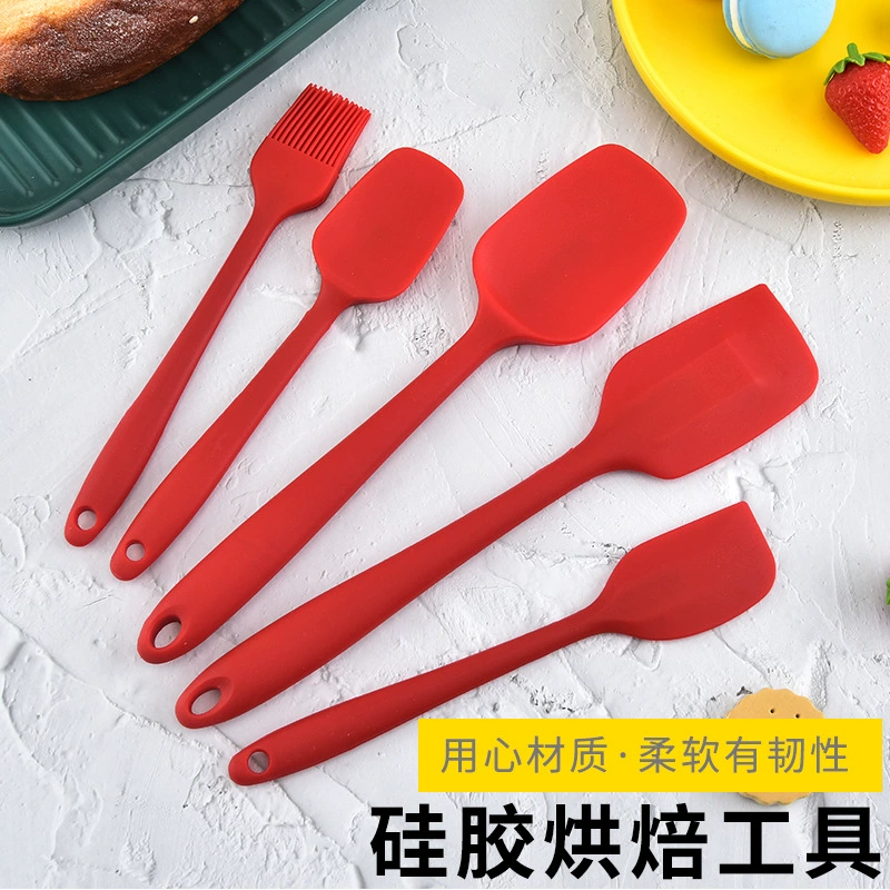 Silicone scraper, cream set, 5 pieces