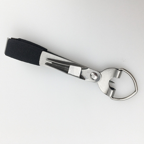 Sub-line clip multi-function guide pin line cutter fish line clip four-in-one sub-line cutter knotting and tying line unwinding hook grinder wholesale