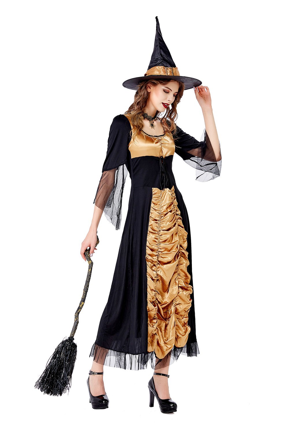 Halloween cosplay witch costume nihaostyles wholesale halloween costumes NSQHM81796