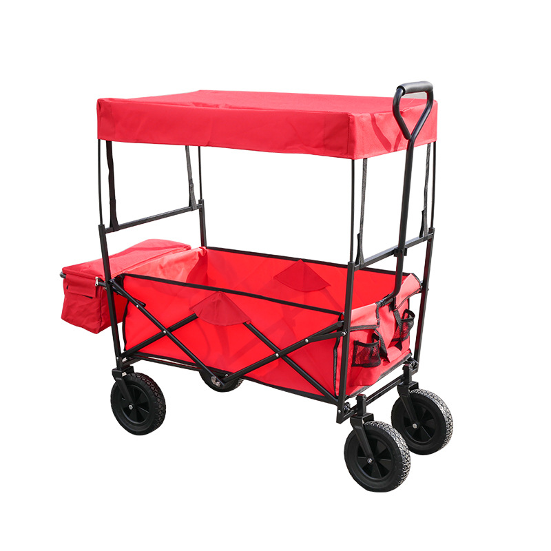 牛津布户外休闲沙滩折叠布兜车小推车搬运购物拉货野餐车
