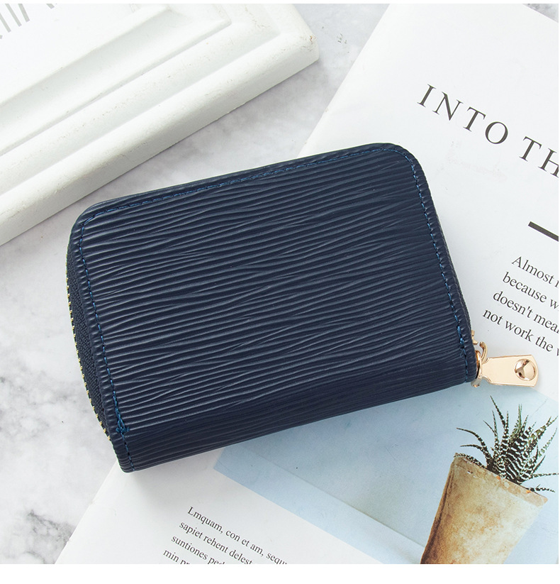 Fashion Stripe Square Zipper Card Holder display picture 12