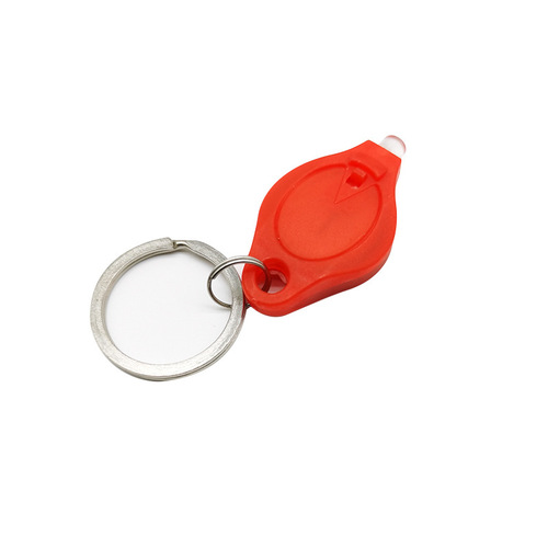Mini Diamond Keychain UV395 LED Keychain Purple Light Key Light with White Light Plastic Flashlight