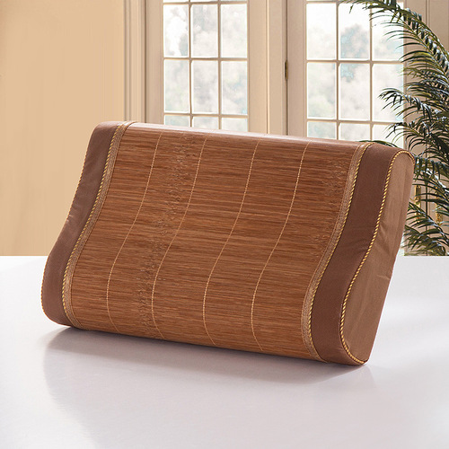 Bamboo mat 60x40cm adult latex pillow pillowcase bamboo silk mat summer children 50*30cm memory pillowcase