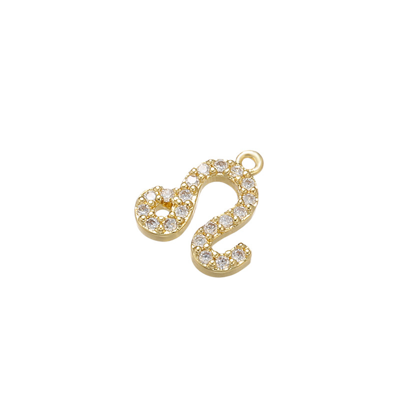 Hole Under 1mm Hole Size 1 Piece Quantity 1 Piece Hole Under 1mm Copper Zircon Constellation Pendant