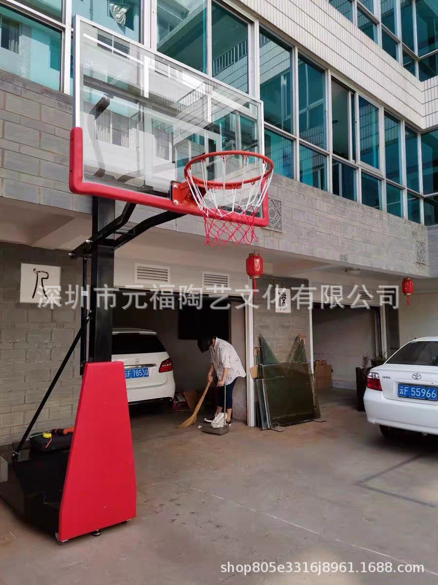 户外家用儿童篮球架 成人可升降篮球架 幼儿园带轮移动升降篮球架|ru