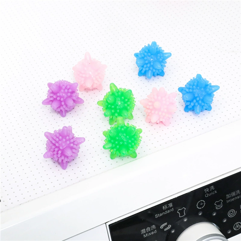 Гигиеничный пластиковый стиральный шарик, маленький (пластик), случайный цвет, 4,7×3,7×1,9 см