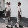 Autumn demi-season woolen dress, brand skirt, suitable for teen, Korean style