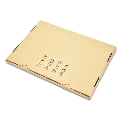 Universal packaging for ultra-thin hard electronic products, reinforced double-buckle aircraft box, imported kraft paper packaging, express delivery and foreign trade