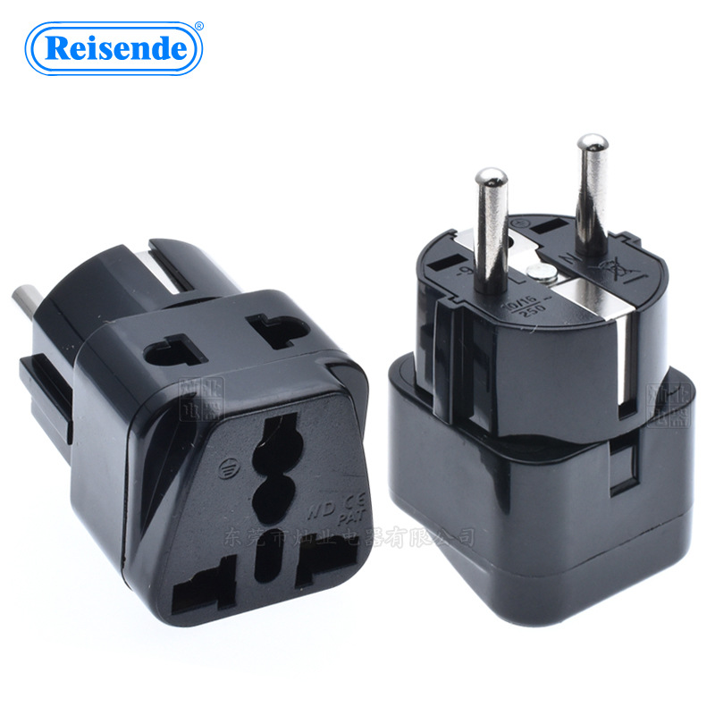 WDI-9欧规转换插头德法国转换插头韩国印尼俄罗斯西班牙转换插头