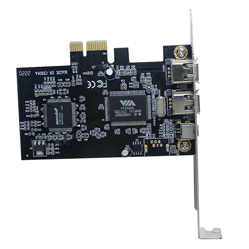 PCI-E 1394 карта видеозахвата, карта захвата с камеры DV, PCIE 1X 1394 карта захвата, без драйвера