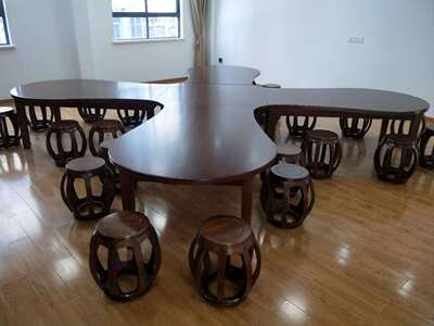 定制橡木儿童桌凳儿童实木桌椅异形桌凳源头厂家 支持毛坯定制|ms