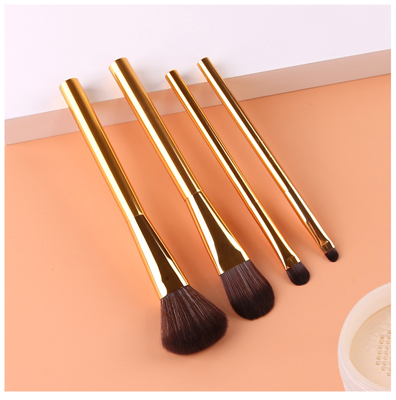 Makeup Brush 4 Sets Portable Cosmetic Bag Super Soft Bristles Loose Powder Brush Genuine Set Wholesale Nihaojewelry display picture 2