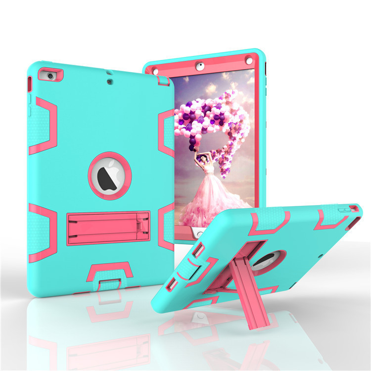 Suitable for iPad Pro11 color contrast robot bracket shell Air3 three-proof Mini flat anti-fall T590 protective cover