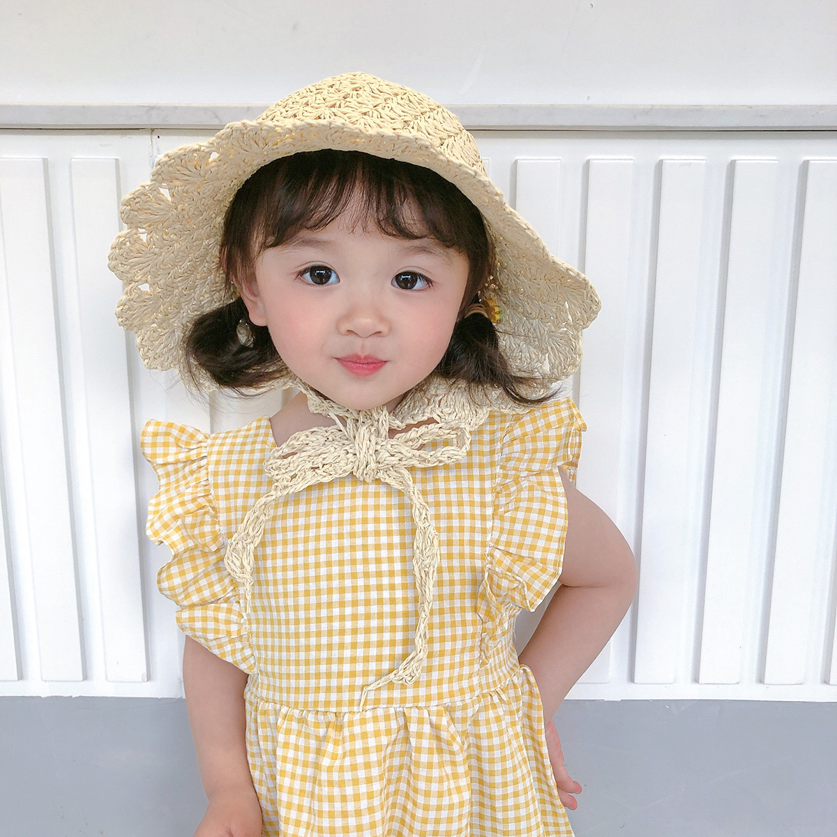 Baby Cap Summer Breathable Children Fisherman Hat Handmade Straw Hat Colorful Hat Straw Adult Sun Hat Tide Wholesale Nihaojewelry display picture 7