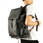 Зимняя мужская вместительная и большая сумка для путешествий, школьный рюкзак, 2020, европейский стиль, из натуральной кожи