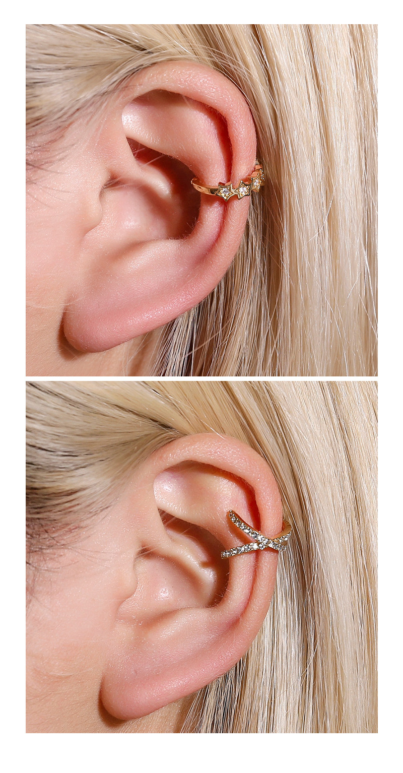 Ear Cuff Retro C-shaped Ear Clip Leaf Ear Bone Clip Cartilage U-shaped Earrings Wholesale Nihaojewelry display picture 9