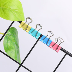 Factory Direct Sales Colorful Long Tail Clips Swivel Clips Invoice Clips Document Clips Small Metal Clips Stationery Tray Packaging Wholesale