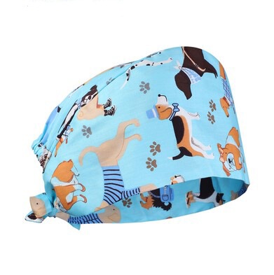 手術帽醫護帽醫生護士帽月子透氣舒適美容院美容師帽純棉包頭