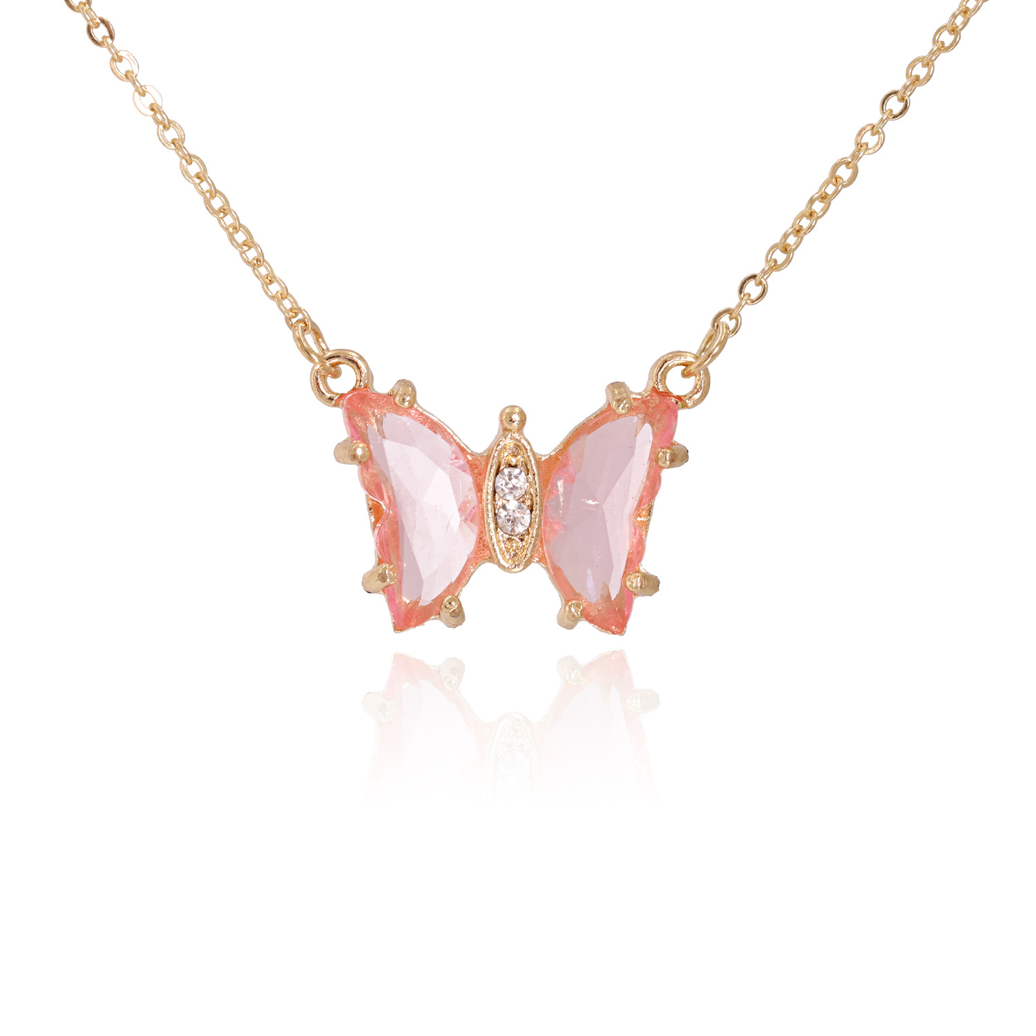 Light Luxury Butterfly Pendant Necklace display picture 9