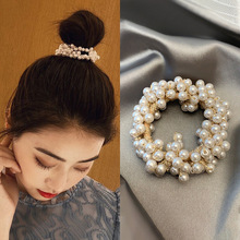 韓國東大門珍珠發繩扎頭發皮筋時尚潮流頭繩發飾簡約學生頭發飾品