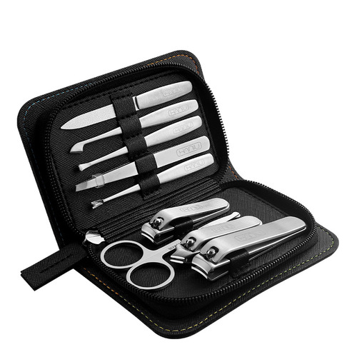 Stainless steel nail clipper set, nail clippers, nail scissors nine-piece set, manicure tool set, beauty set