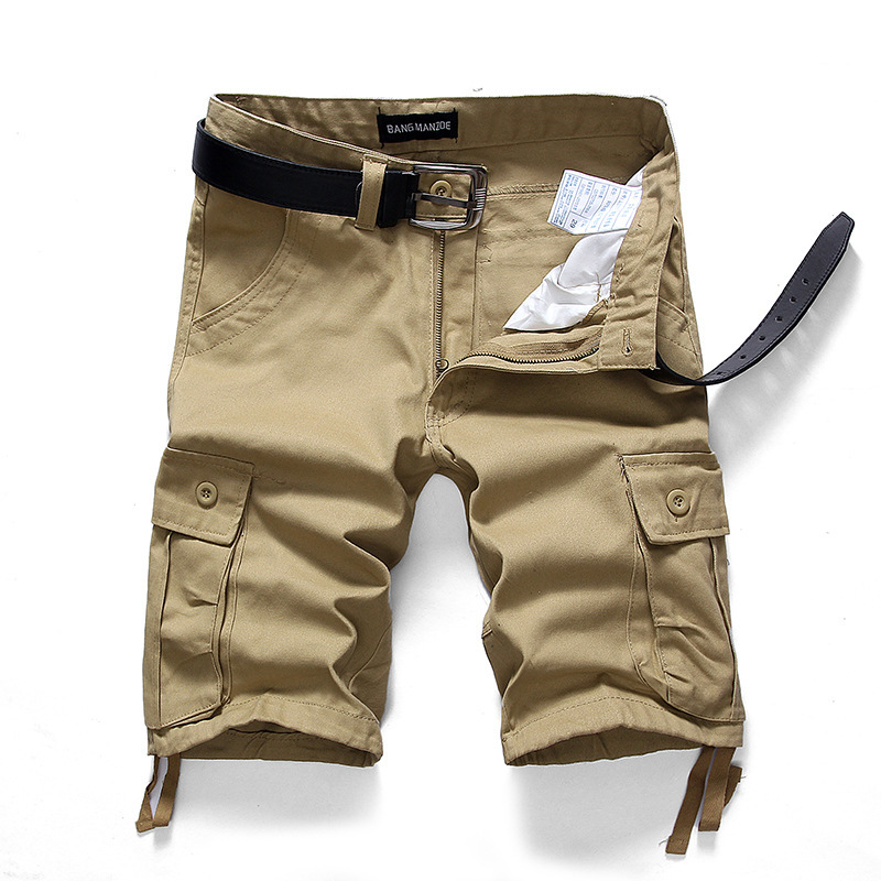 Venta al por mayor transfronteriza nueva moda de verano estilo de verano casual cinco pantalones casuales cortos de algodón multi-bolsa pantalones Casuales