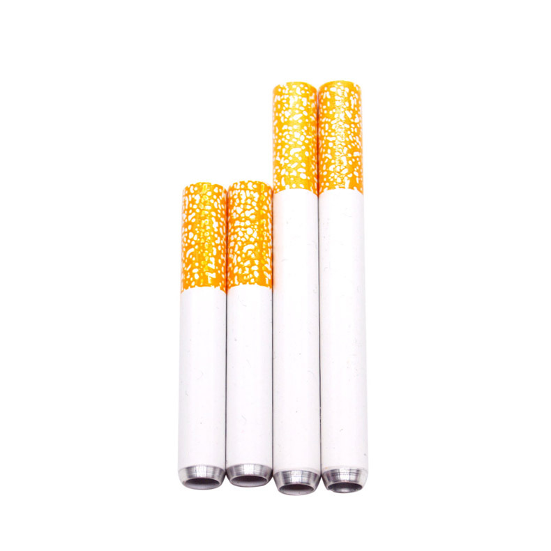 Manufacturer of cross-border cigarette pipes, small, portable and multi-functional, aluminum alloy shaped pipes and smoking utensils 2