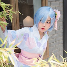 新款蕾姆play服女装拉姆和服浴衣雷姆花祭服花魁夏日祭代发