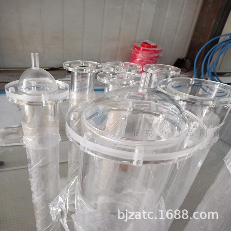 亚克力实验仪器装置 有机玻璃制品 球型半球体罩 圆管 可来图定制