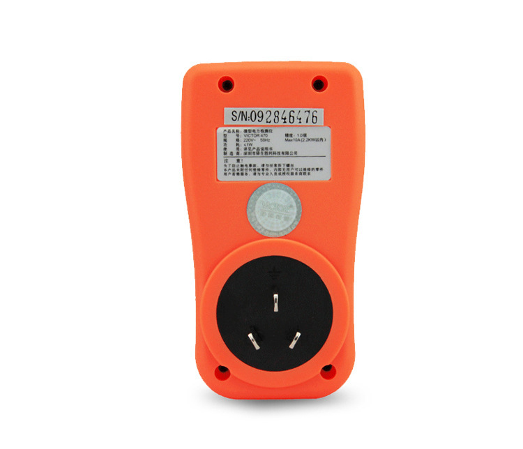  VC470电力监测仪插座测试仪电量功率计量数显电表电压