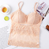 Cute lace tube top, long top with cups, T-shirt, protective underware, internet celebrity