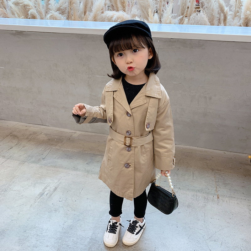 Plaid Trench Coat Image 5