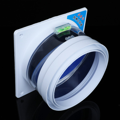 供应蓝片带水平仪透明双开止回阀 油烟机用防味止逆阀 厨房防异味