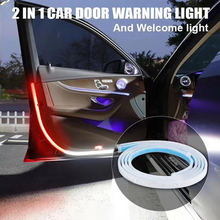 跨境新款 车门流光警示灯 门边扫描灯1.2米LED流水开门闪预告