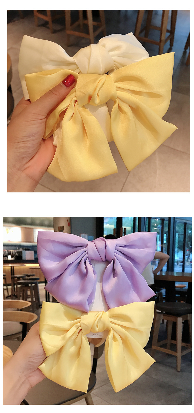 Super Fairy Bow Hairpin Back Hairpin Bangs Clip Headdress Korea Hair Accessories Wholesale Nihaojewelry display picture 5