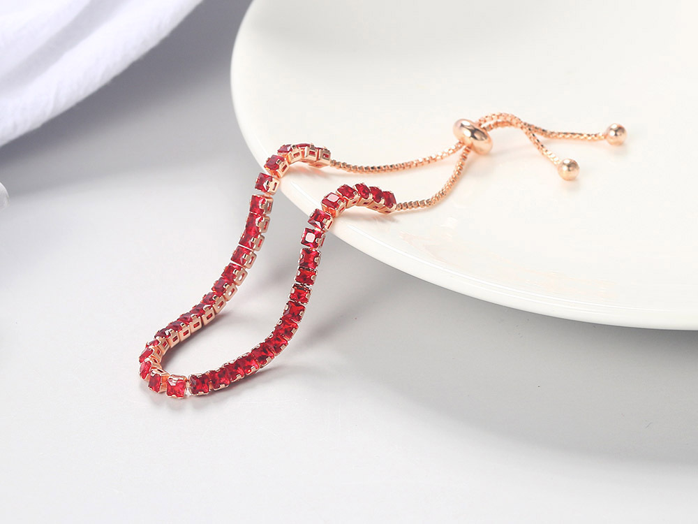 Fashion Geometric Copper Inlaid Zircon Bracelets display picture 3