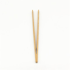 Bamboo tea tongs tea cup holder heat-resistant tea set tea ceremony accessories curved tea tongs straight tea tongs with rope custom logo printing wholesale