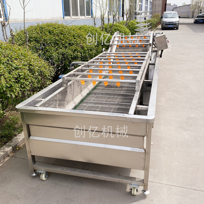 鲜食清洗机 不锈钢叶类气泡清洗机 大型青菜鼓泡喷淋清洗机