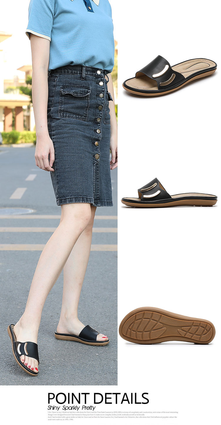 The 2024 new large-sized women's shoes, flip-flops, fashionable and comfortable cross-border sandals, casual beach slippers, and stylish style undefined